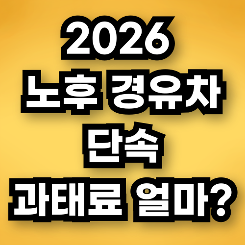 노후 경유차 단속